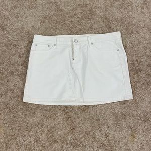 Lucky Brand White Jean Skirt